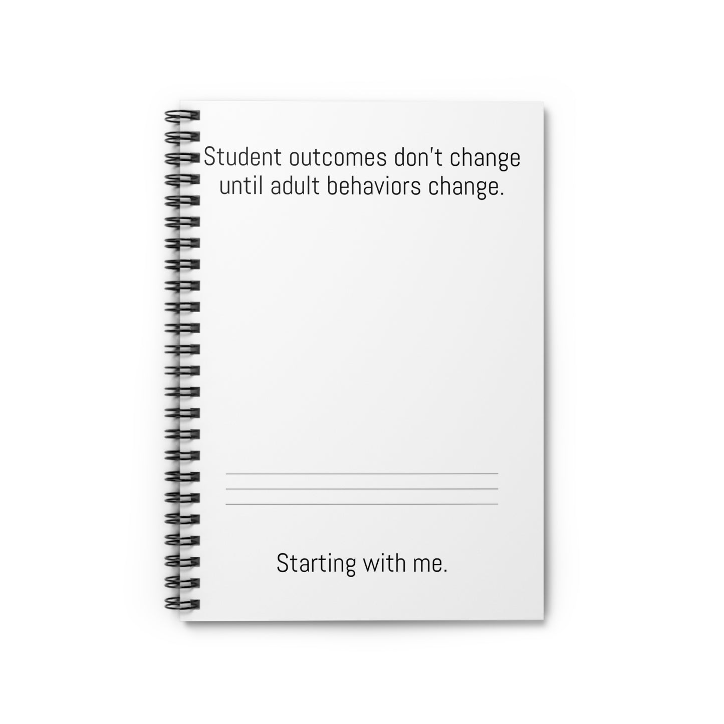 Student Outcomes Focused Spiral Notebook