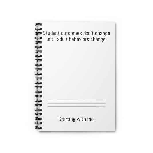 Student Outcomes Focused Spiral Notebook