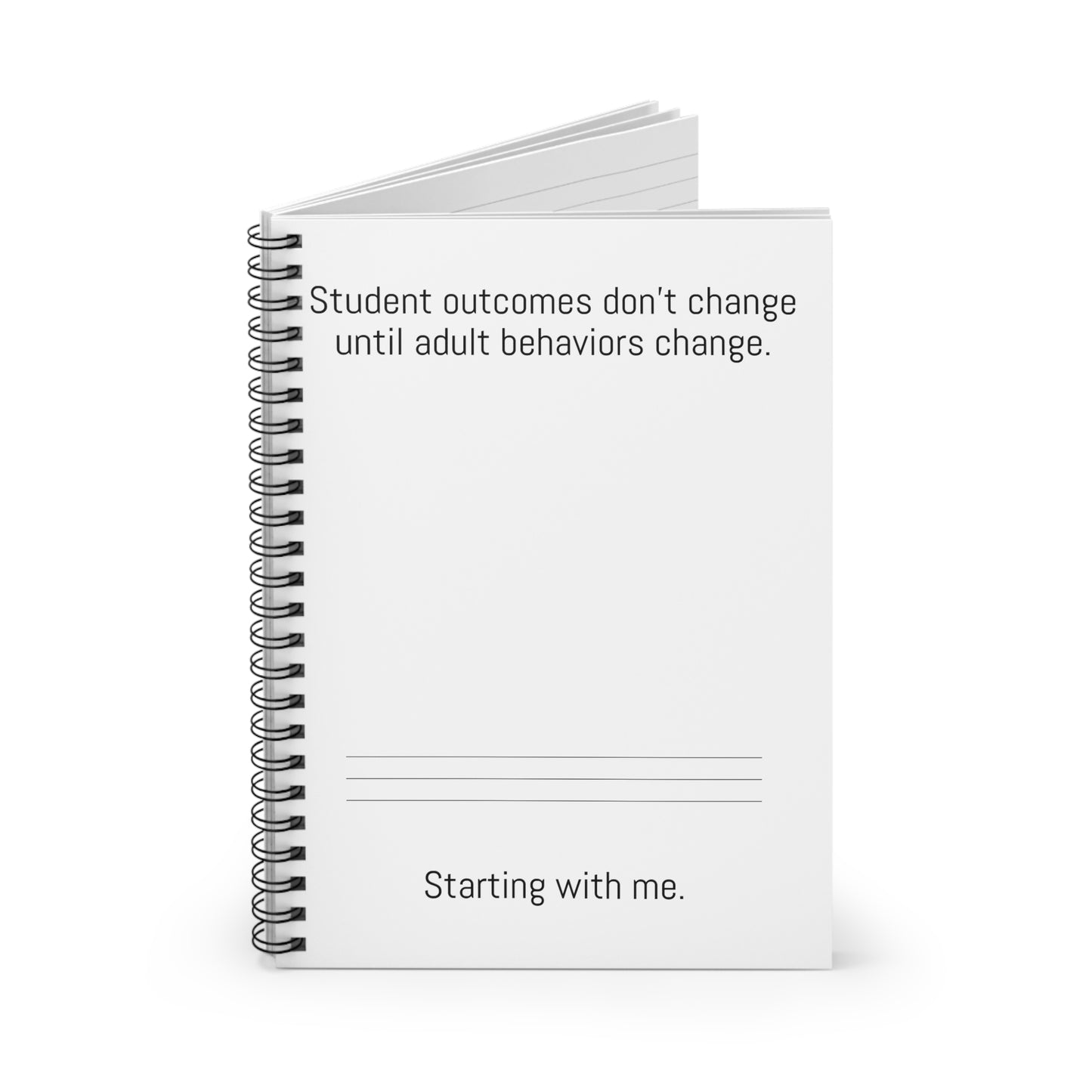Student Outcomes Focused Spiral Notebook