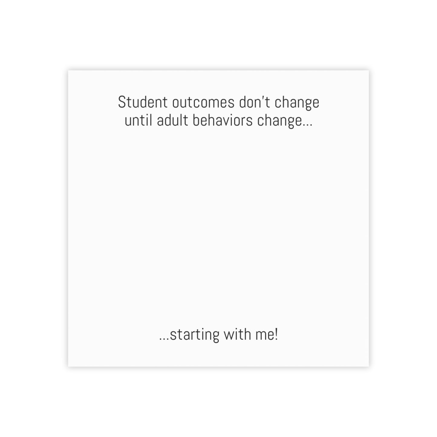 Student Outcomes Focused Post-its®