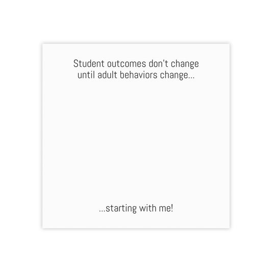 Student Outcomes Focused Post-its®